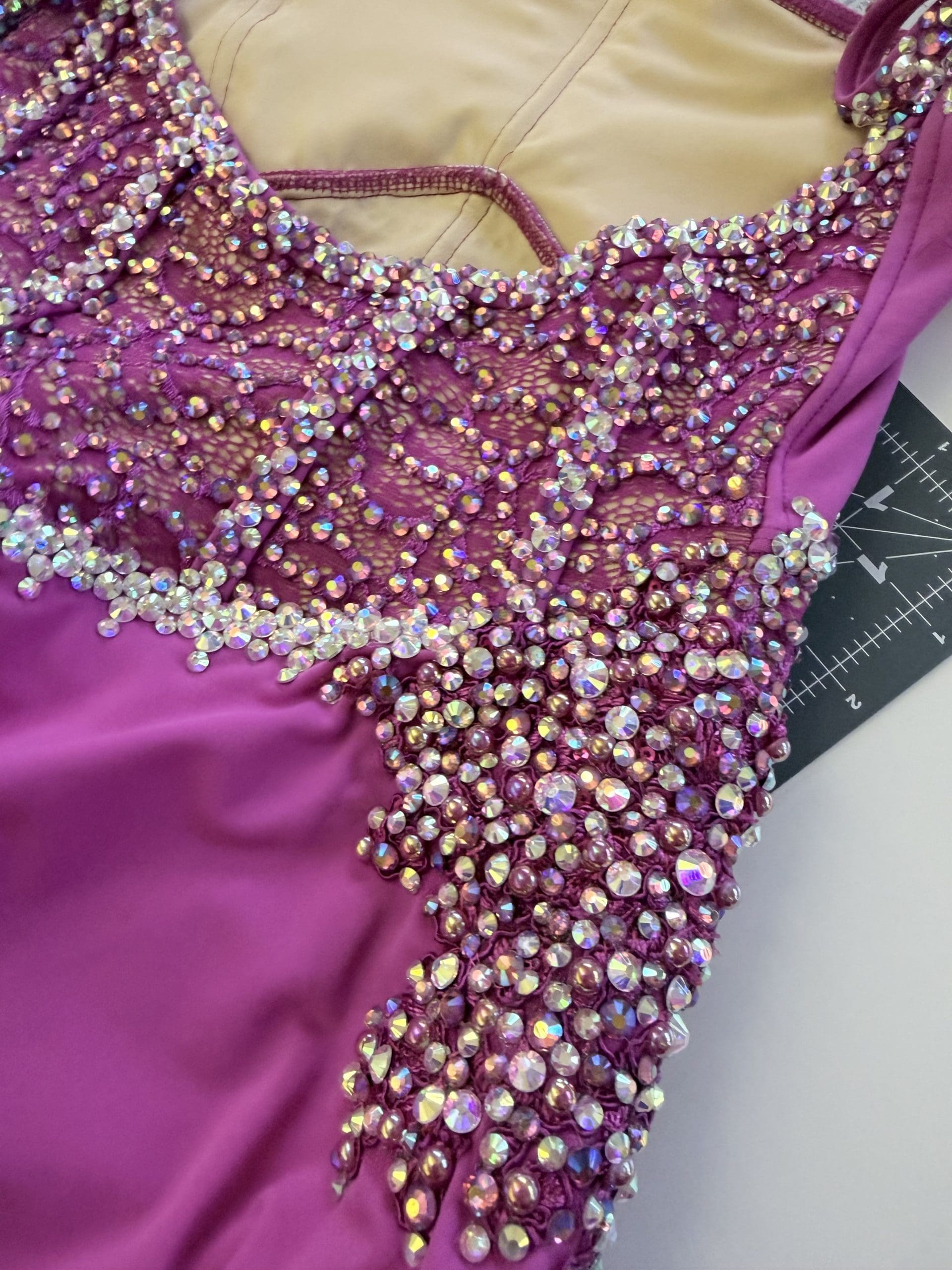 image of alteration and fitting of pink lyrical costume