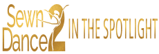 Sewn 2 Dance logo and tagline in the spotlight links to home page